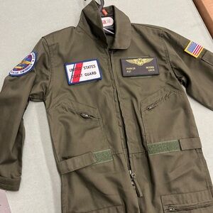 Olive Green Military Style Jacket